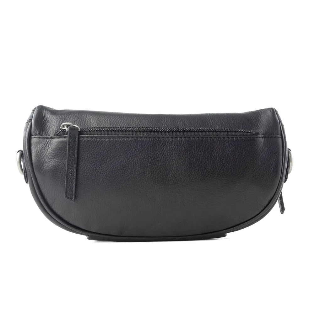 Blackthorn Range Leather Fanny Pack in Sailor Black sold by Myra Bag product image thumbnail 3