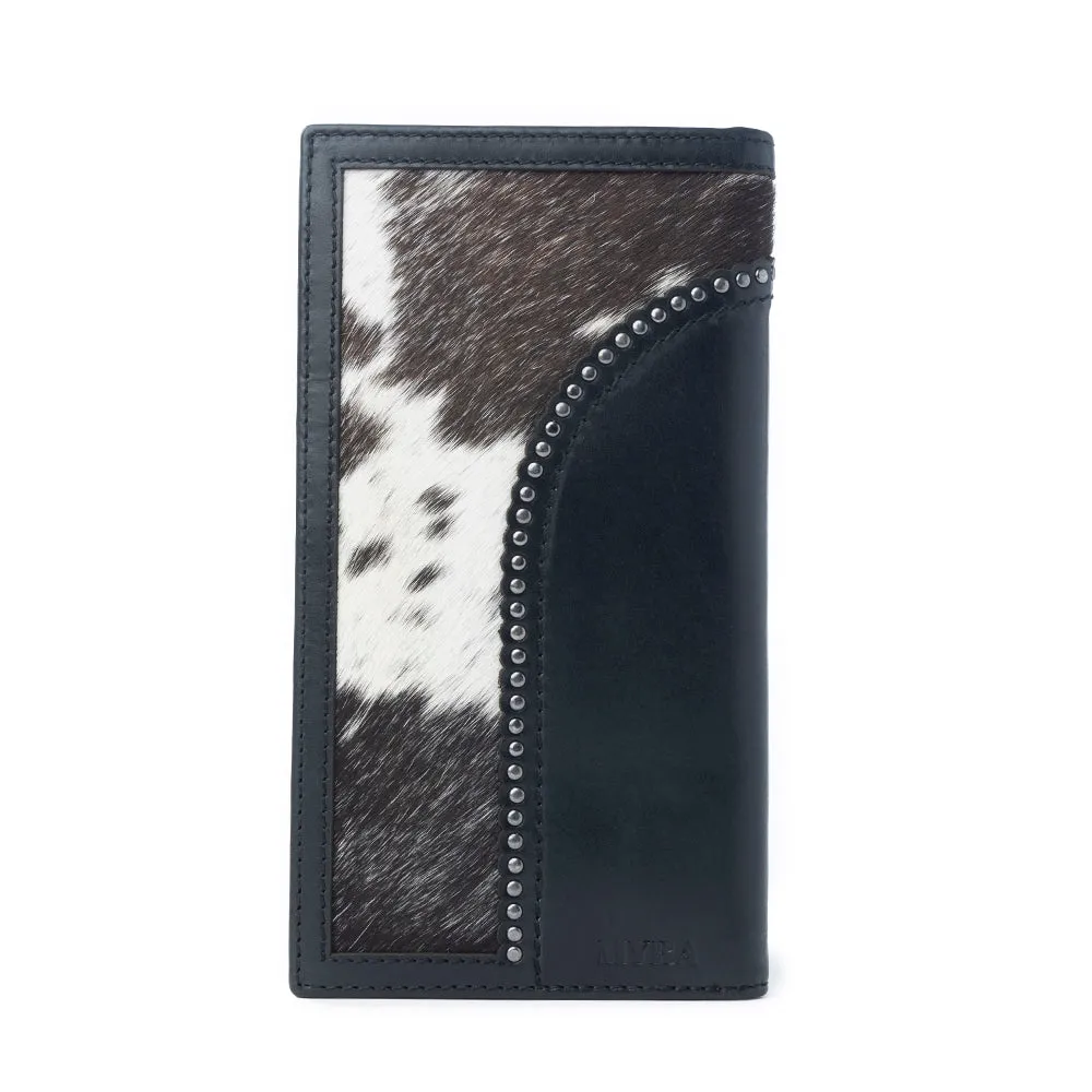 Frontier Mark Hairon Leather Wallet for Men in Dusthorn Black sold by Myra Bag product image thumbnail 3