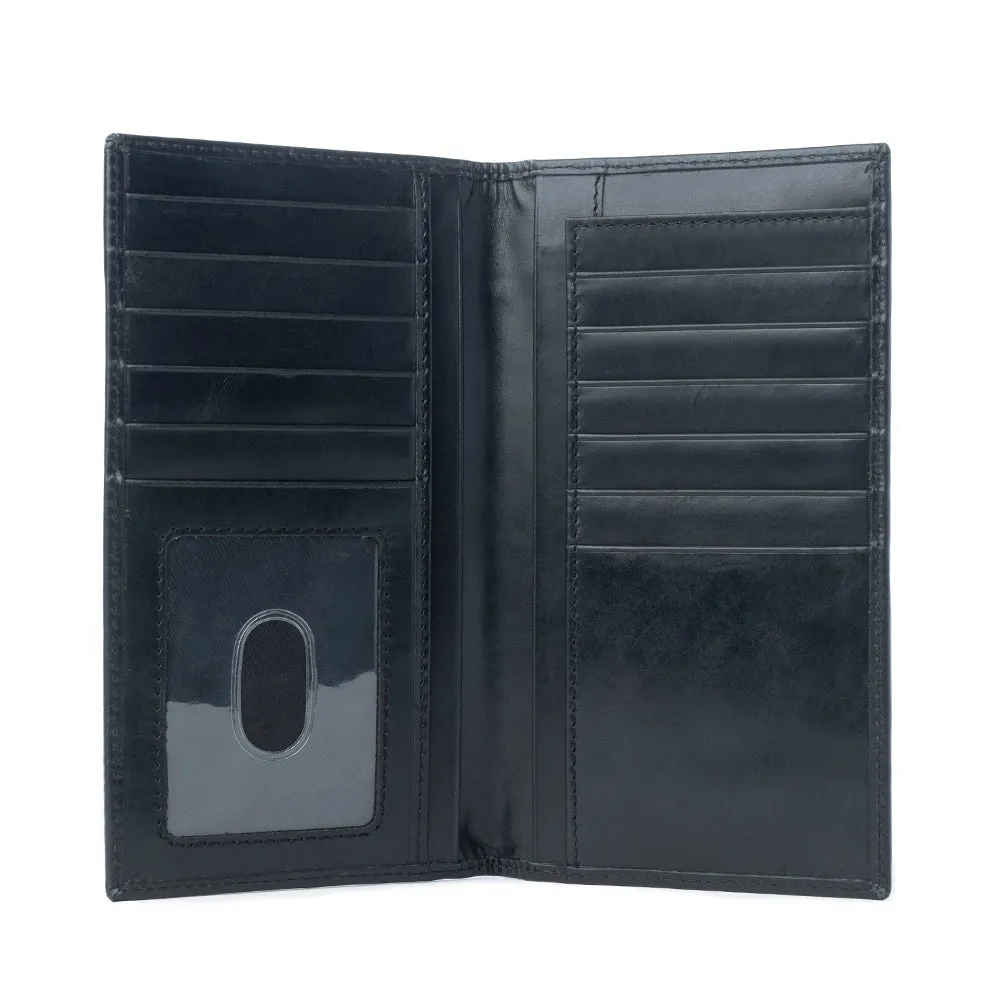 Frontier Mark Hairon Leather Wallet for Men in Dusthorn Black sold by Myra Bag product image thumbnail 4