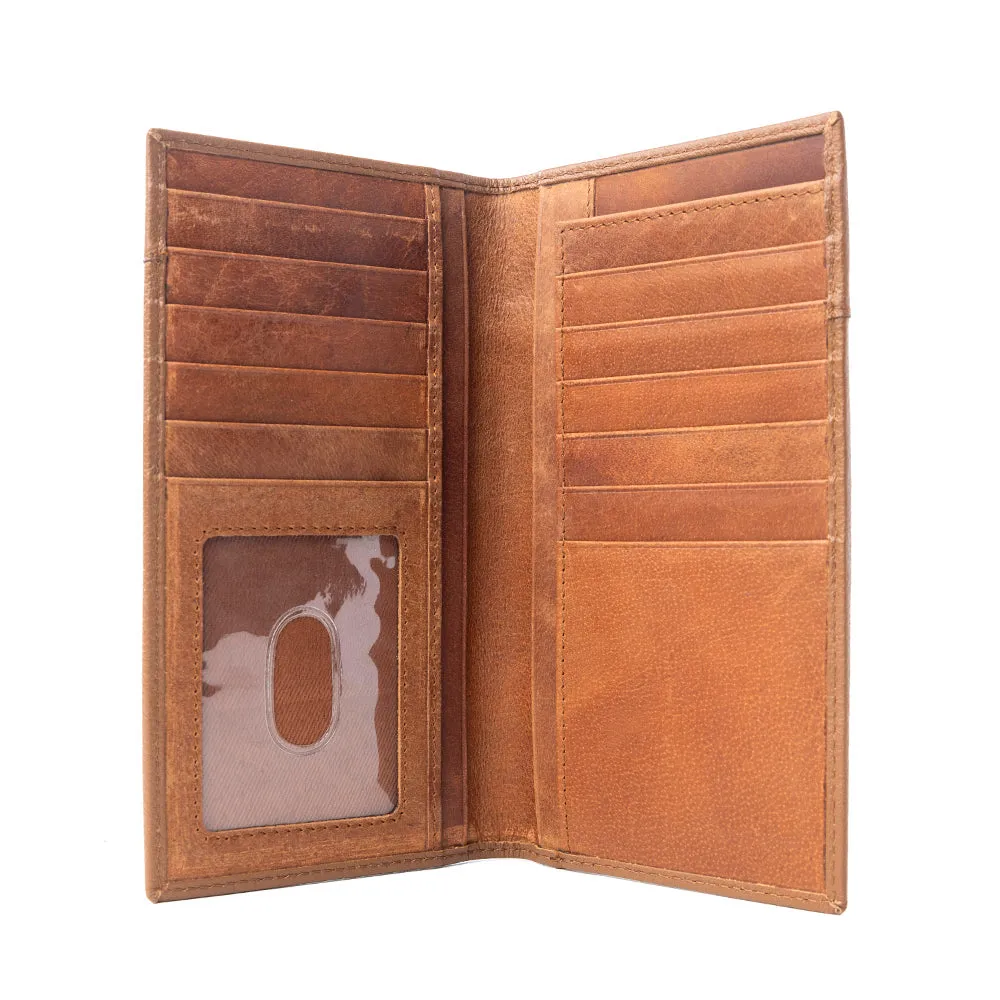 Rustler’s Pride Leather Wallet for Men in Wildhide Oak sold by Myra Bag product image thumbnail 4