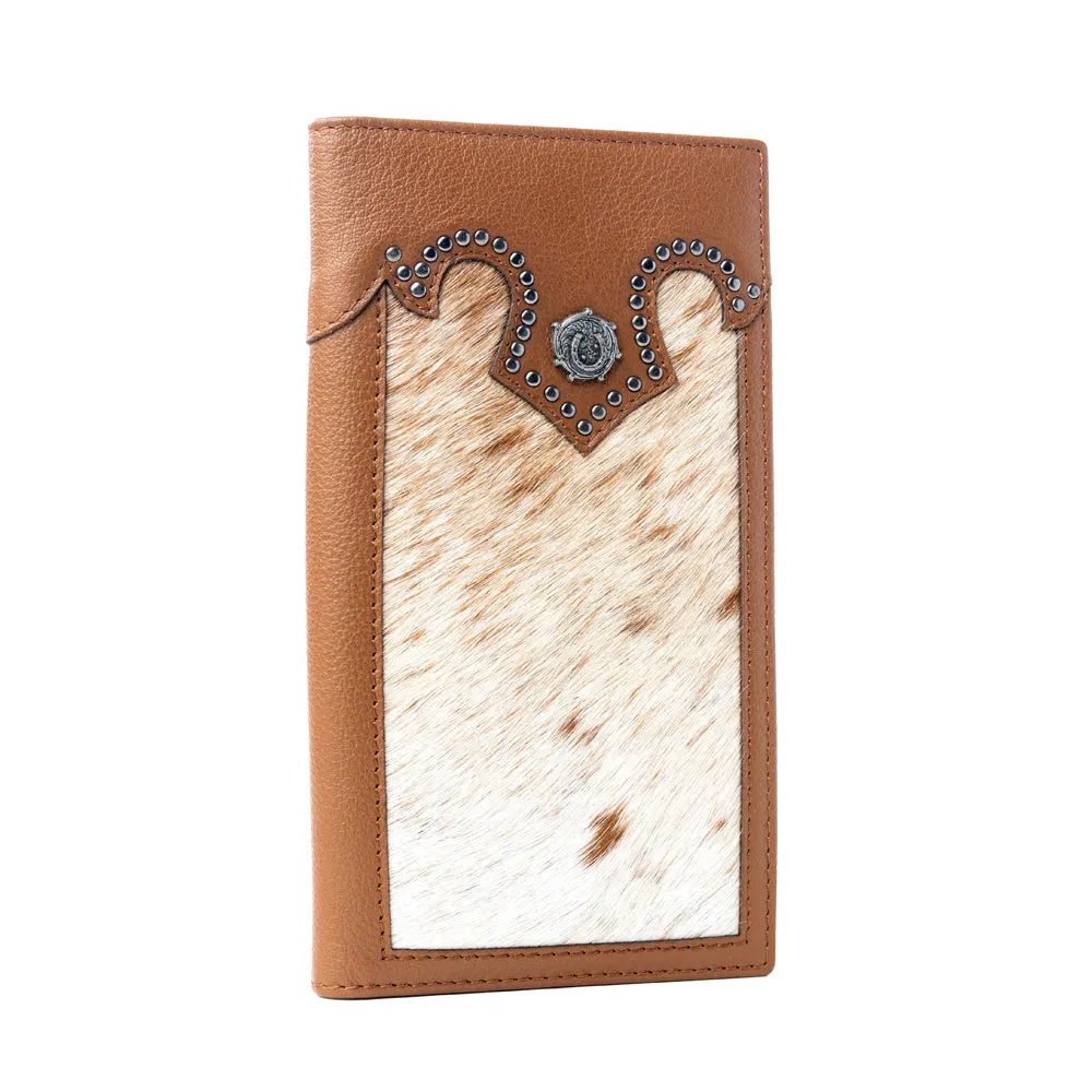 Rustler’s Pride Leather Wallet for Men in Wildhide Oak sold by Myra Bag product image thumbnail 2