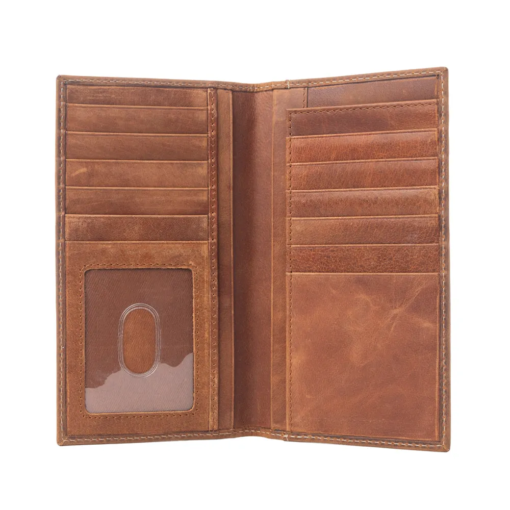 Lariat Crest Hairon Leather Wallet for Men in Rustic Chrome sold by Myra Bag product image thumbnail 4