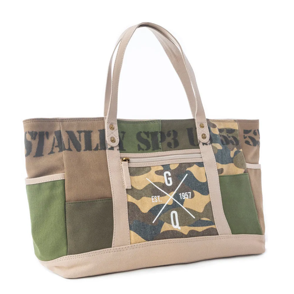 Ranger’s Day Shoulder Bag in Desert Camo Green sold by Myra Bag product image thumbnail 2