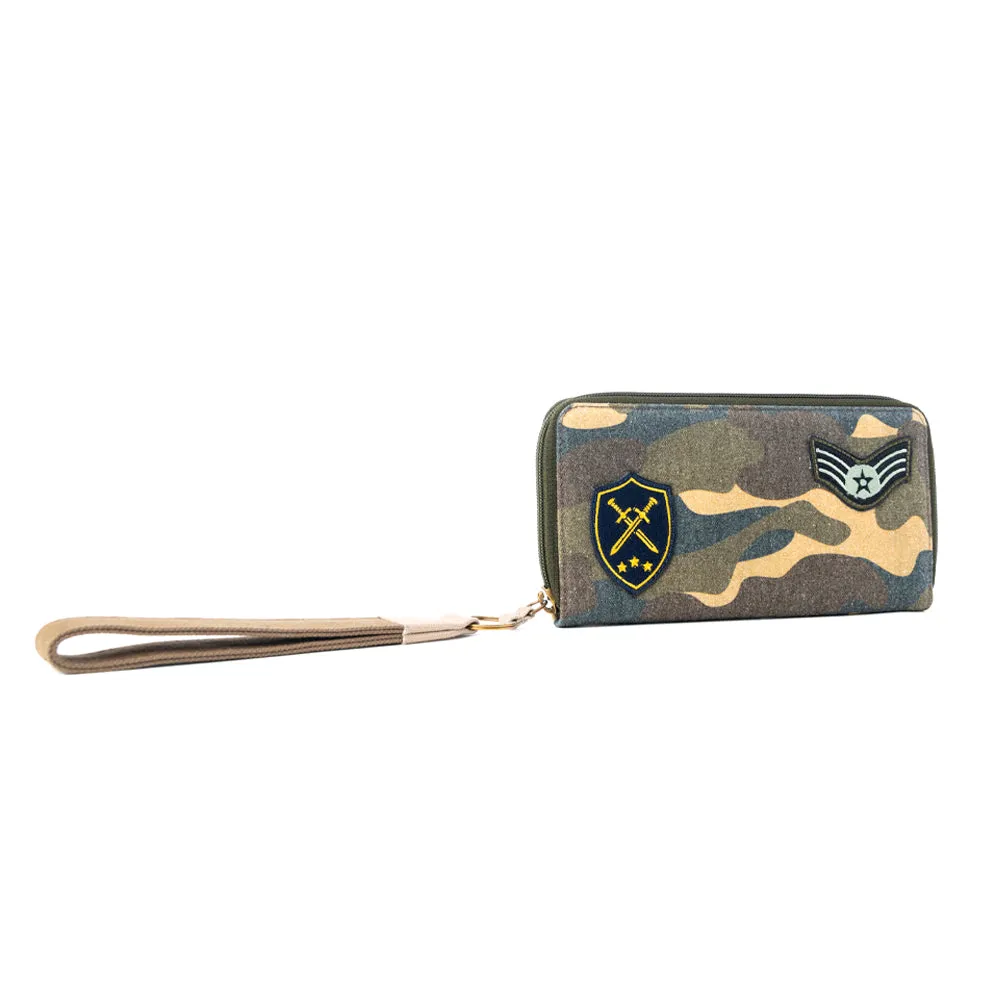 Ranger’s Day Wallet in Moss Camo Green sold by Myra Bag product image thumbnail 2