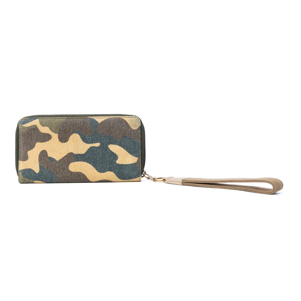 Ranger’s Day Wallet in Moss Camo Green sold by Myra Bag product image thumbnail 3