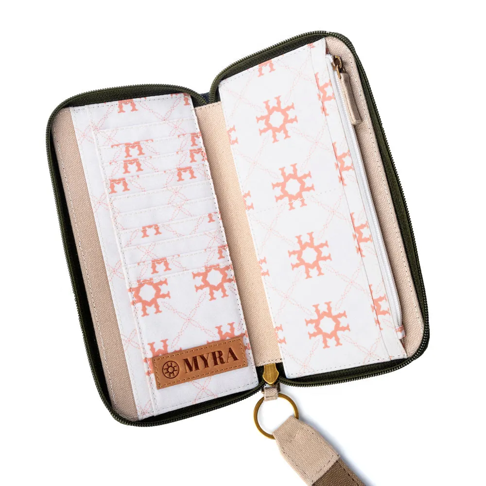 Ranger’s Day Wallet in Moss Camo Green sold by Myra Bag product image thumbnail 4