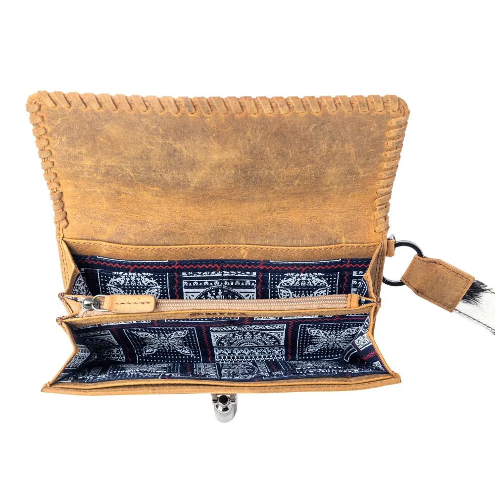 Monarch Hide Hairon Leather Wallet in Rustic Ivory sold by Myra Bag product image thumbnail 4