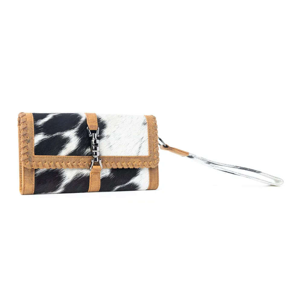 Monarch Hide Hairon Leather Wallet in Rustic Ivory sold by Myra Bag product image thumbnail 2