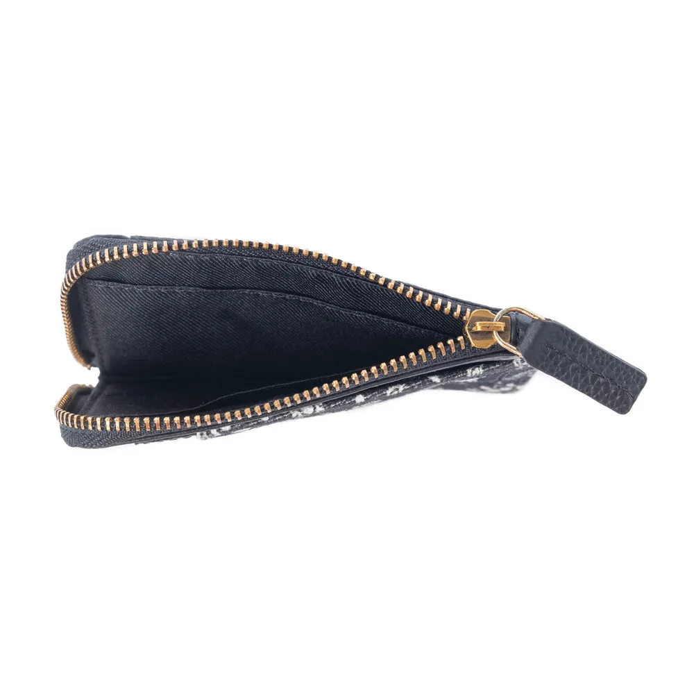 Shadow Paisley Leather Credit Card Holder in Midnight Paiseley sold by Myra Bag product image thumbnail 4