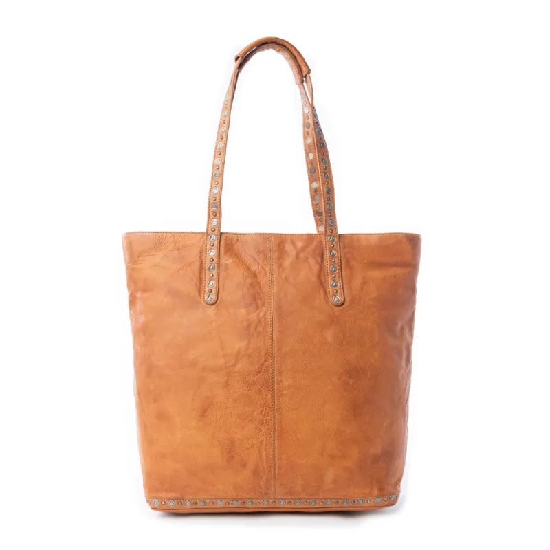 Sierra Crest Leather Bag in Antique Gold sold by Myra Bag