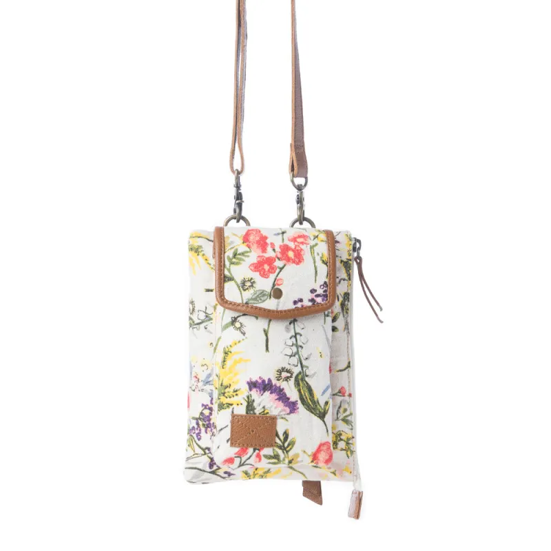 Floraléa Crossbody Bag with Phone Compartment in Orchid Glow sold by Myra Bag