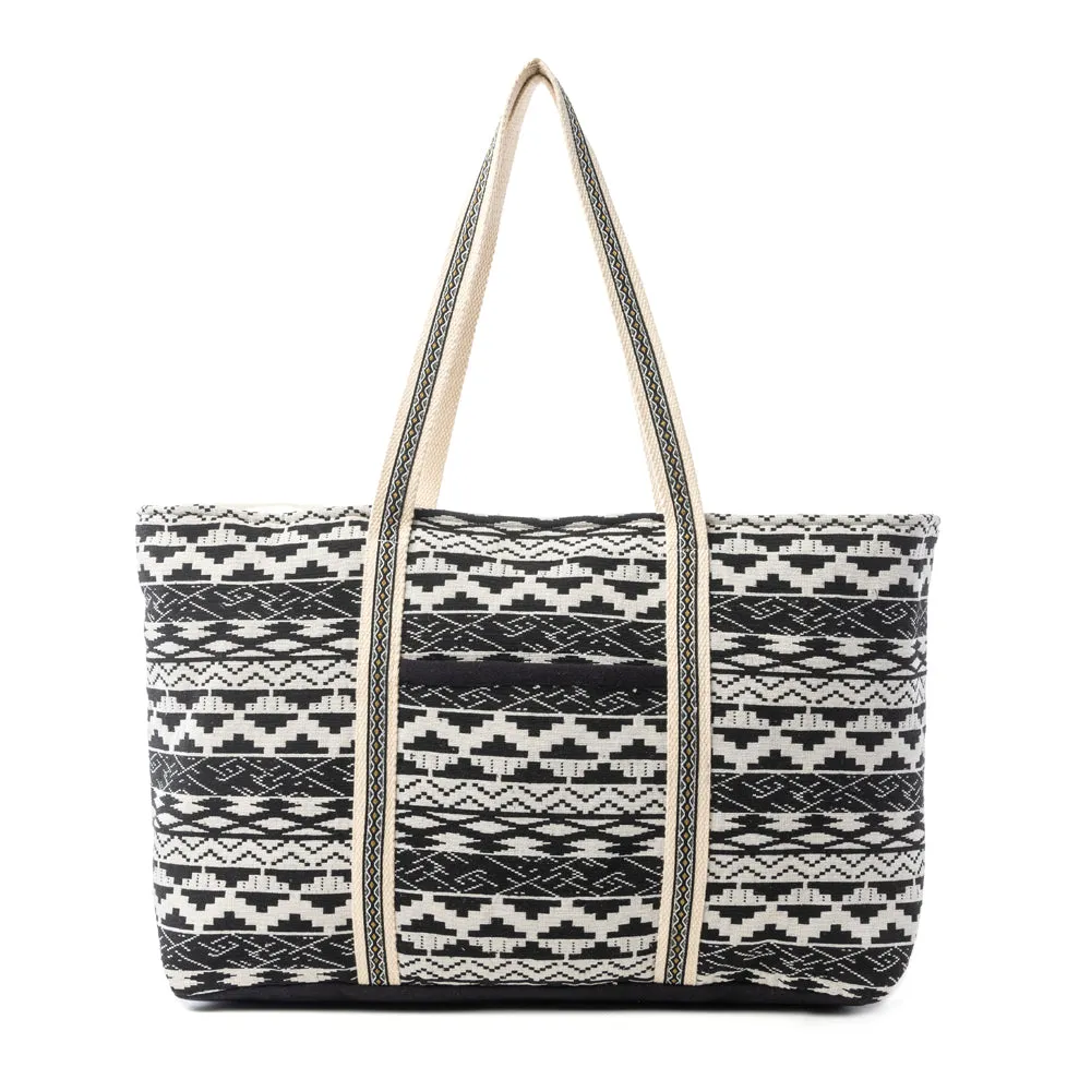 Nocturne Mesa Weekender Bag in Midnight Ivory sold by Myra Bag product image thumbnail 3
