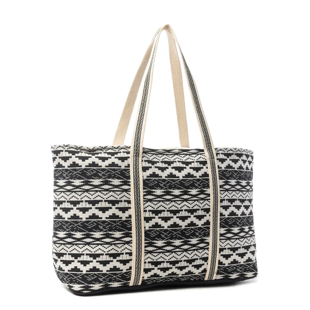 Nocturne Mesa Weekender Bag in Midnight Ivory sold by Myra Bag product image thumbnail 2