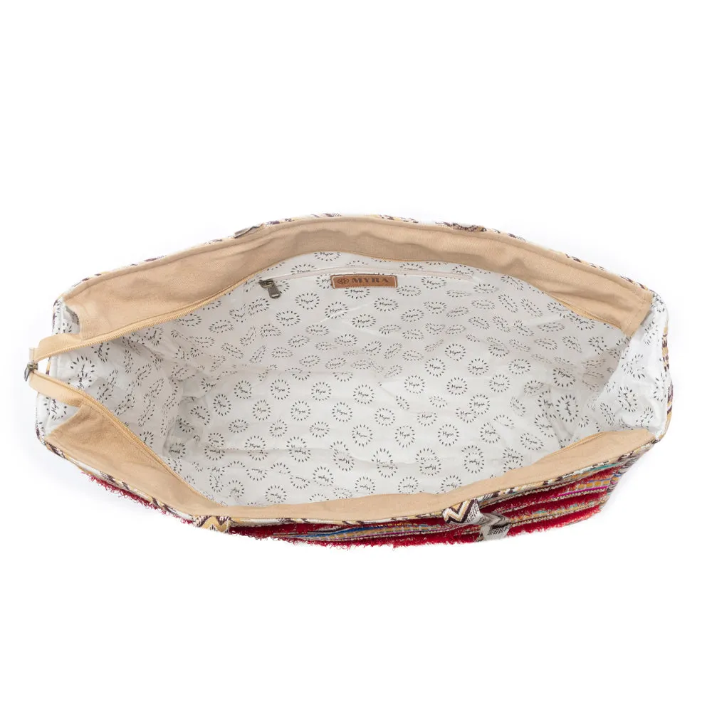 Heritage Sol Weekender Bag in Sunset Orange sold by Myra Bag product image thumbnail 4