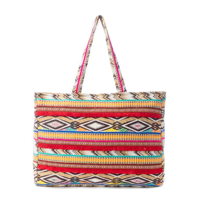 Heritage Sol Weekender Bag in Sunset Orange sold by Myra Bag