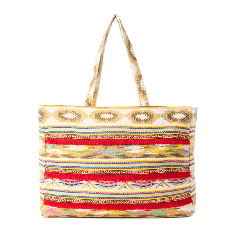 Sundancer Weekender Bag in Crimson Wave sold by Myra Bag