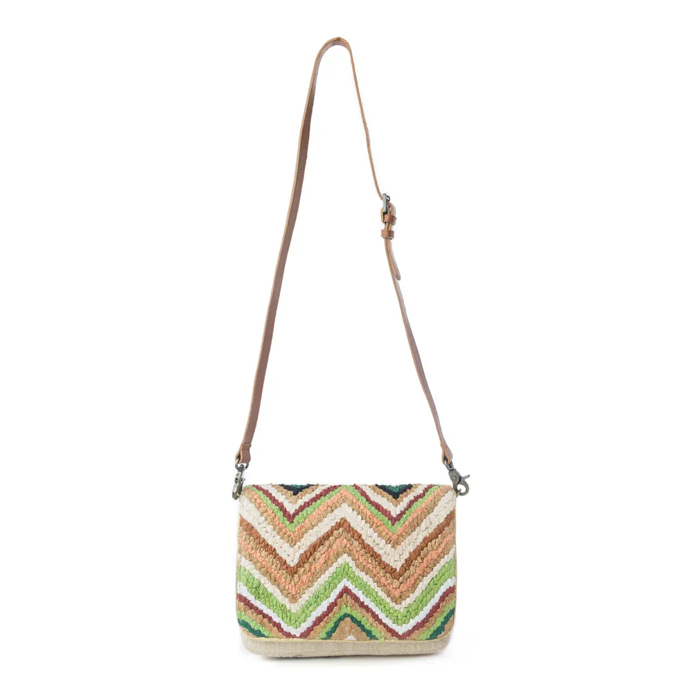 Chevron Valley Crossbody Bag in Spring Glow sold by Myra Bag product image thumbnail 4