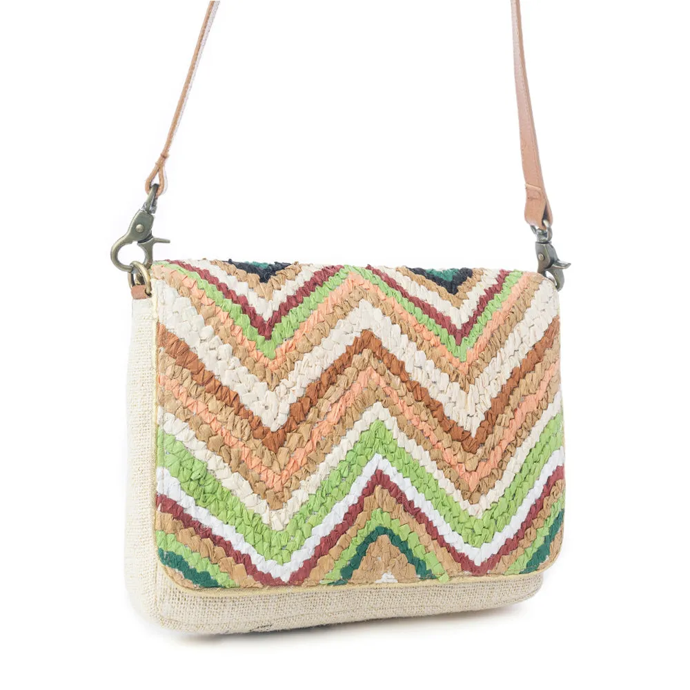 Chevron Valley Crossbody Bag in Spring Glow sold by Myra Bag product image thumbnail 2