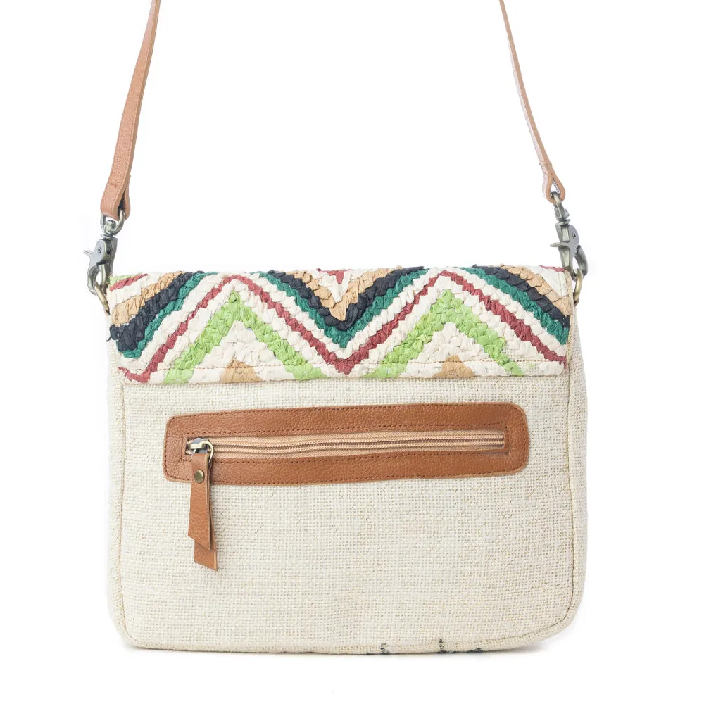 Chevron Valley Crossbody Bag in Spring Glow sold by Myra Bag product image thumbnail 3