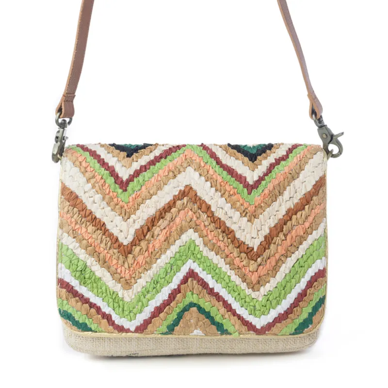 Chevron Valley Crossbody Bag in Spring Glow sold by Myra Bag