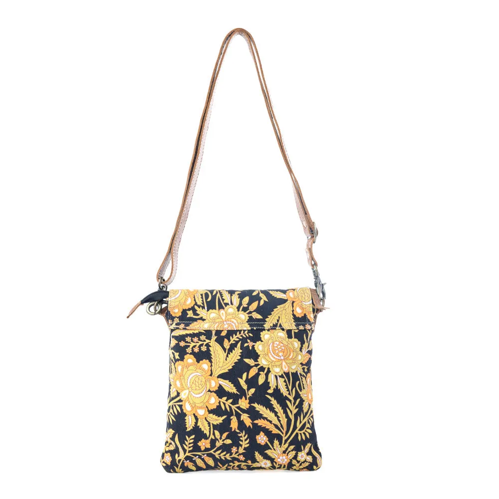 Sunlit Grove Crossbody Bag in Golden Noir sold by Myra Bag product image thumbnail 3
