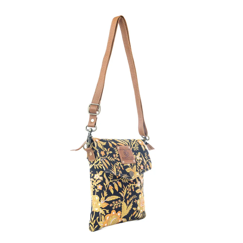 Sunlit Grove Crossbody Bag in Golden Noir sold by Myra Bag product image thumbnail 2
