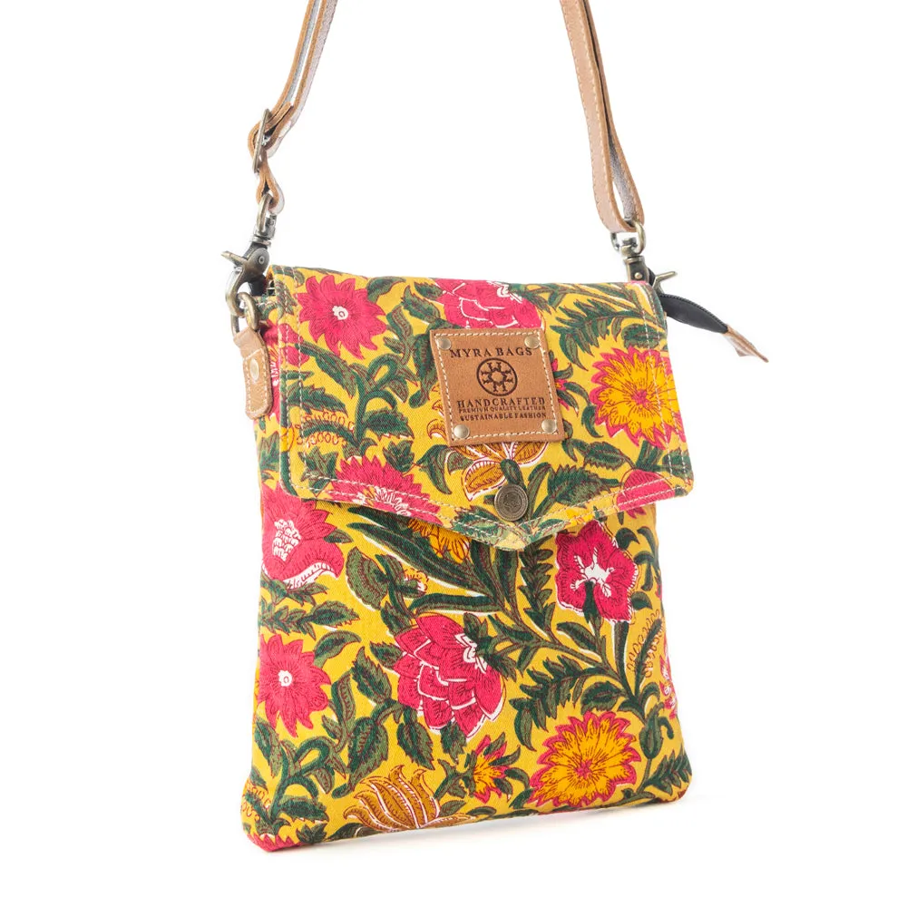 Rosé Carnival Crossbody Bag in Peony Gold sold by Myra Bag product image thumbnail 2