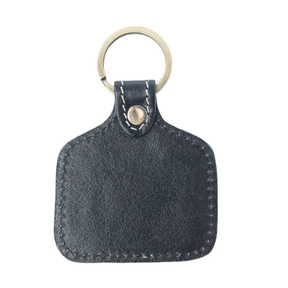 Dusthorn Relic Handtooled Leather Keyfob in Wood Brown sold by Myra Bag product image thumbnail 2