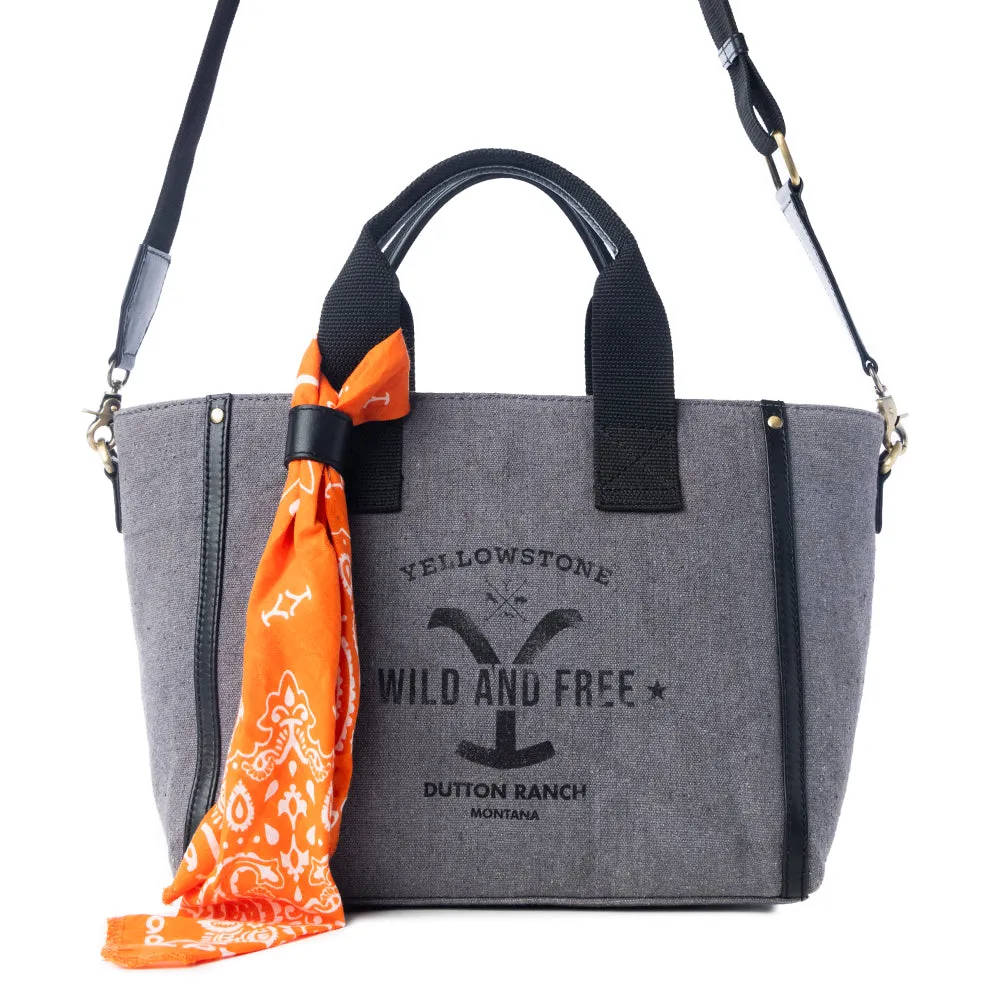 Yellowstone Echo Valley Ash Crossbody Bag with Scarf sold by Myra Bag