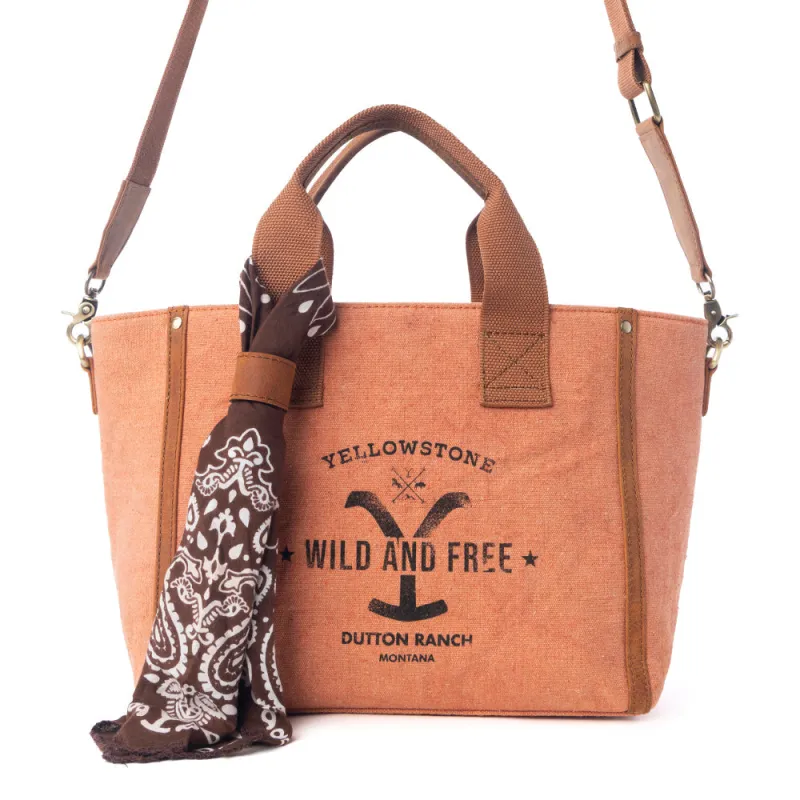 Yellowstone Echo Valley Amber Crossbody Bag with Scarf sold by Myra Bag
