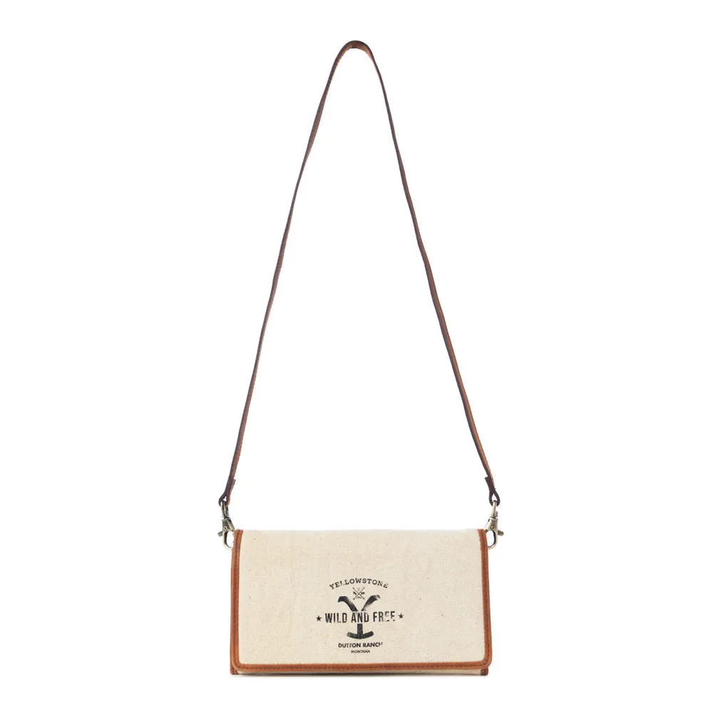Yellowstone Roverra Ivory Sling Wallet sold by Myra Bag product image thumbnail 4