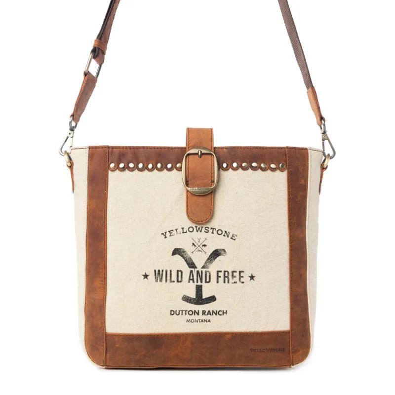 Yellowstone Lone Star Ivory Satchel Bag sold by Myra Bag
