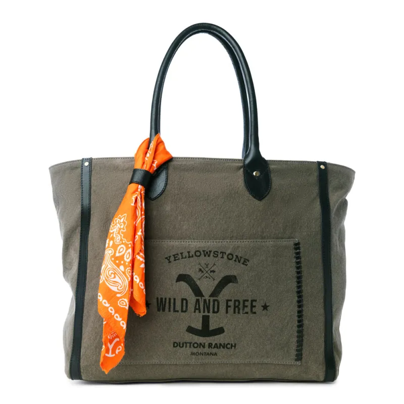 Yellowstone Velorra Ash Weekender Bag with Scarf sold by Myra Bag