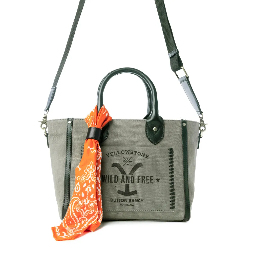 Yellowstone Montana Shadow Ash CrossBody Bag with Scarf sold by Myra Bag