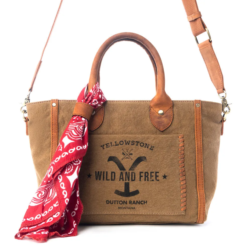 Yellowstone Montana Amber CrossBody Bag with Scarf sold by Myra Bag