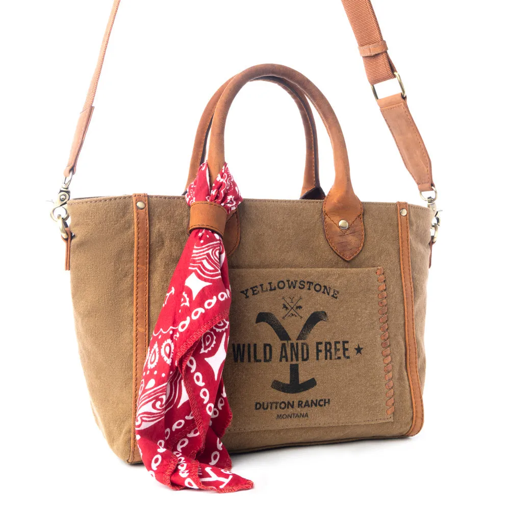 Yellowstone Montana Amber CrossBody Bag with Scarf sold by Myra Bag product image thumbnail 2
