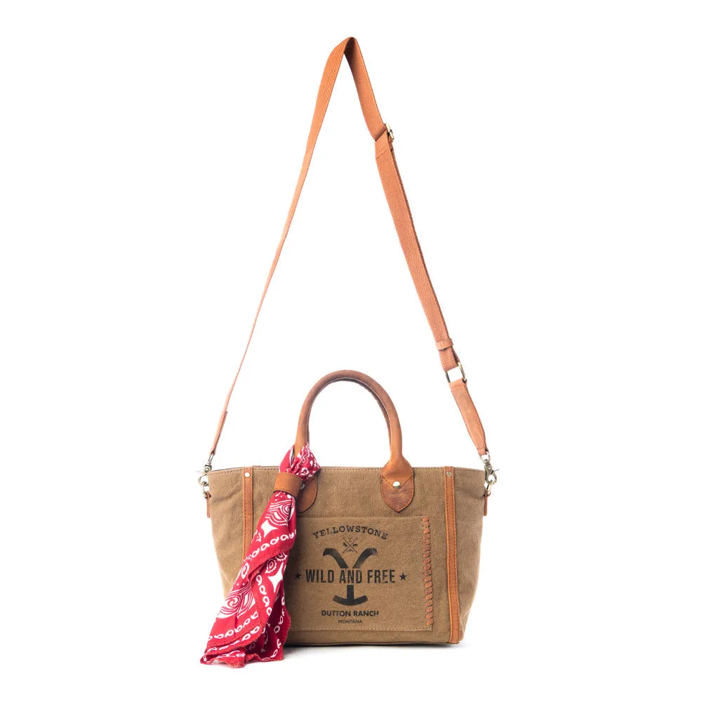 Yellowstone Montana Amber CrossBody Bag with Scarf sold by Myra Bag product image thumbnail 4