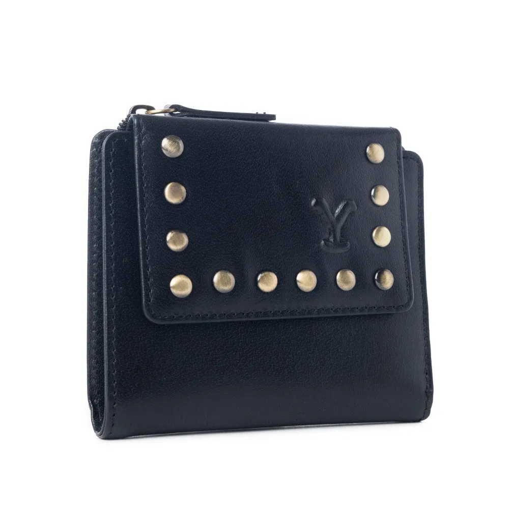 Yellowstone Westmere Studded Credit Card Holder in Ash sold by Myra Bag product image thumbnail 2