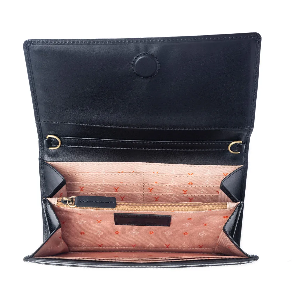 Yellowstone Caldera Leather Wallet with Rivets in Ash sold by Myra Bag product image thumbnail 5