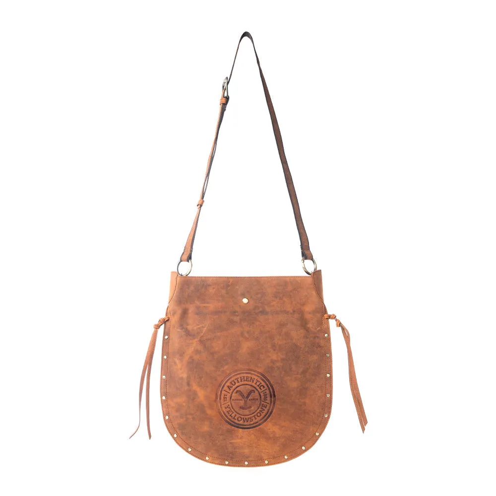 Yellowstone Amber Frontier Studded Sling Bag sold by Myra Bag product image thumbnail 4