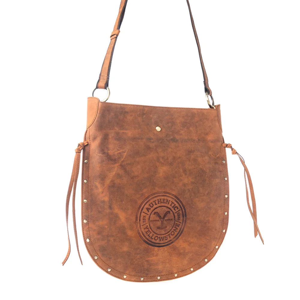 Yellowstone Amber Frontier Studded Sling Bag sold by Myra Bag product image thumbnail 2