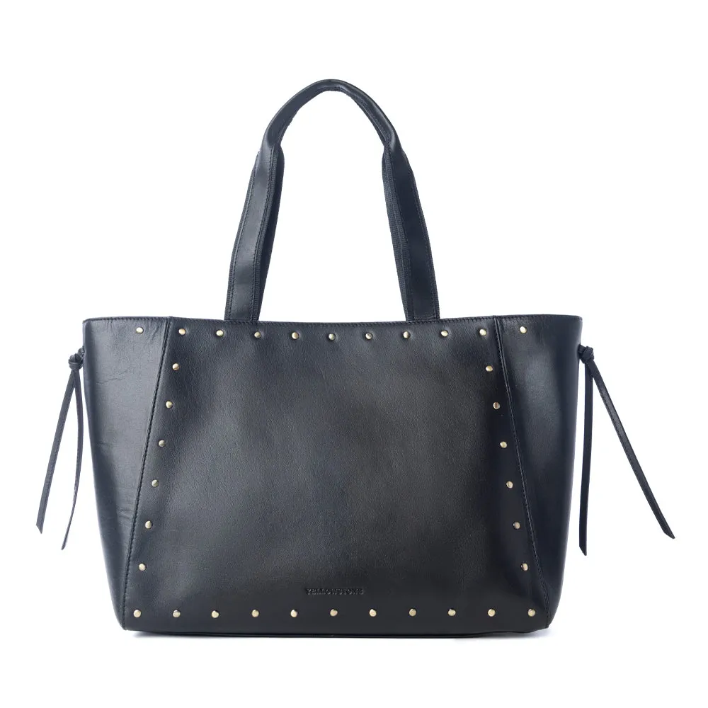 Yellowstone Legacy Studded Leather Tote in Ash sold by Myra Bag product image thumbnail 3