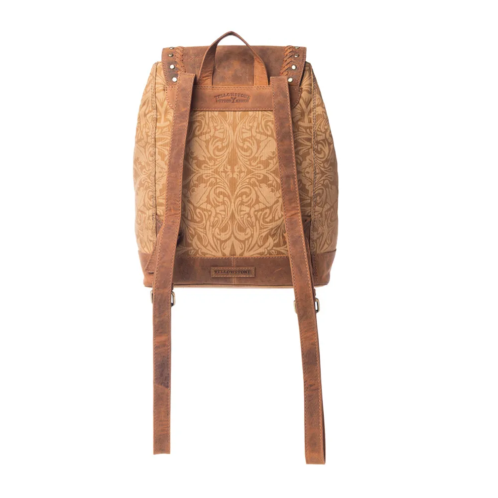 Yellowstone Amber Sienna Drawstring Backpack sold by Myra Bag product image thumbnail 3