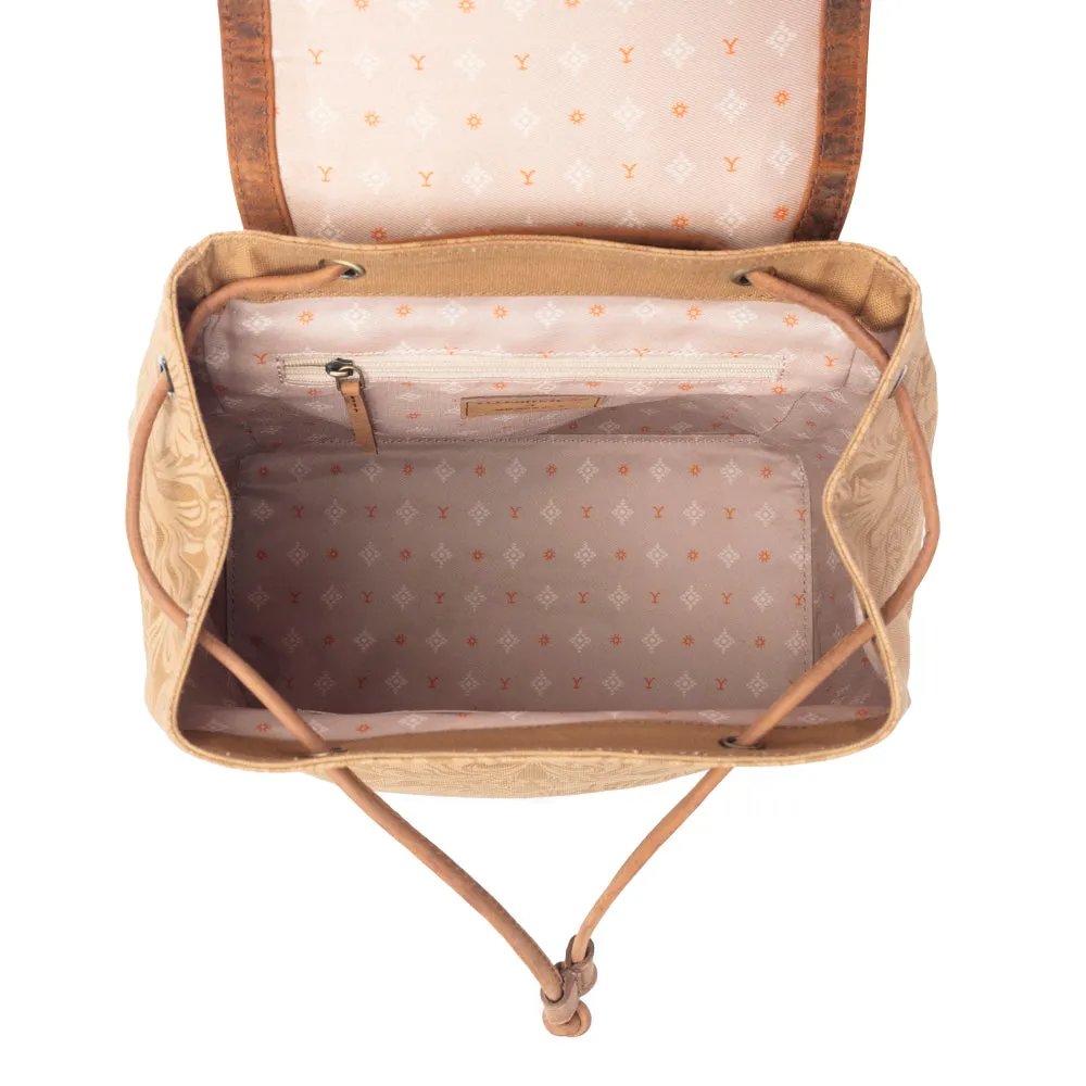 Yellowstone Amber Sienna Drawstring Backpack sold by Myra Bag product image thumbnail 4