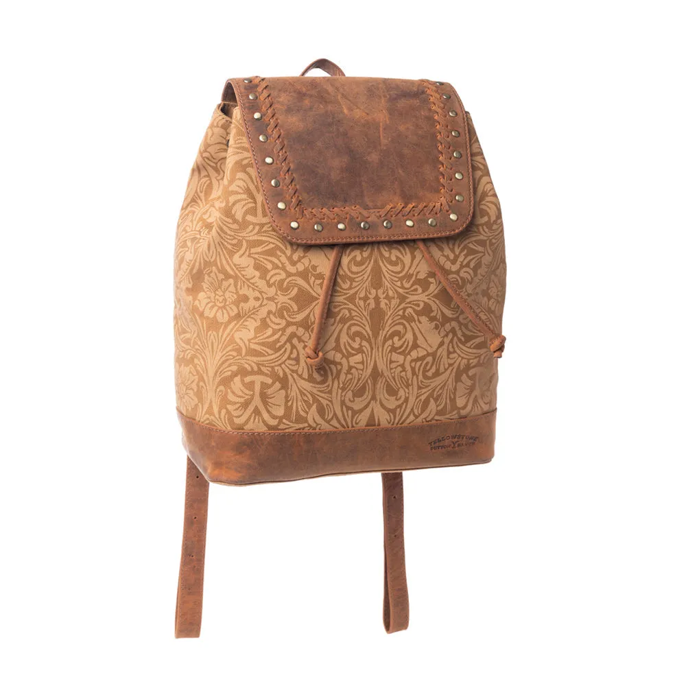 Yellowstone Amber Sienna Drawstring Backpack sold by Myra Bag product image thumbnail 2