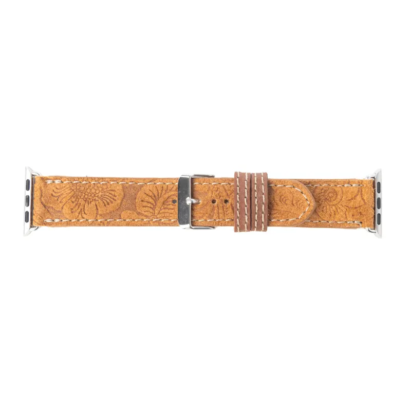 Saddleback Trail Watch Band in Brown sold by Myra Bag