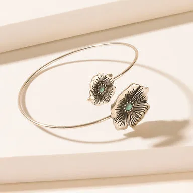 Wildflower Moon Turquoise Stone Bracelet in Rodeo Blue sold by Myra Bag product image thumbnail 3