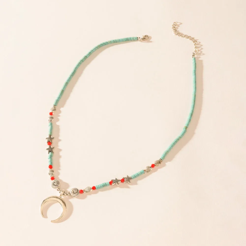 Red River Necklace in Lunar Blue sold by Myra Bag