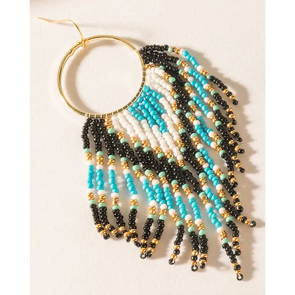 Blueflare Fringe Earrings in Azure Mist sold by Myra Bag product image thumbnail 2