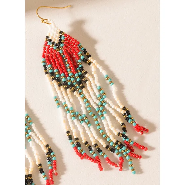Scarlet Song Fringe Earrings in Desert Ruby sold by Myra Bag product image thumbnail 2